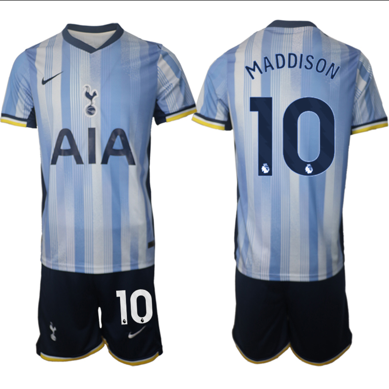 Men 2024-2025 Club Tottenham away Blue 10 Soccer Jerseys